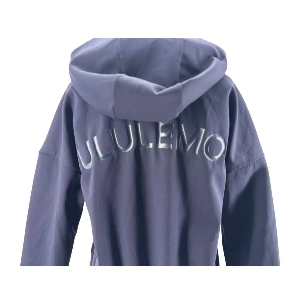 Lululemon Women's Midnight Navy Hooded Shaped Expression Jacket Size 4